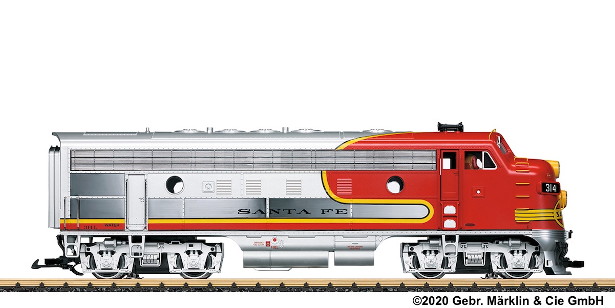 Santa Fe F7A Diesellok (Diesel Locomotive) 314