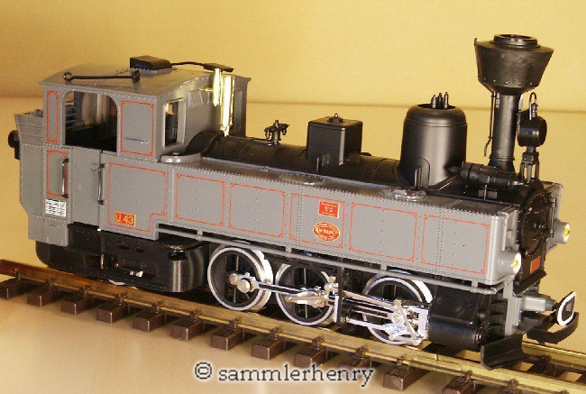 Steiermärkische Landesbahn Tenderlok grau (Steam locomotive grey) U43 Version 1