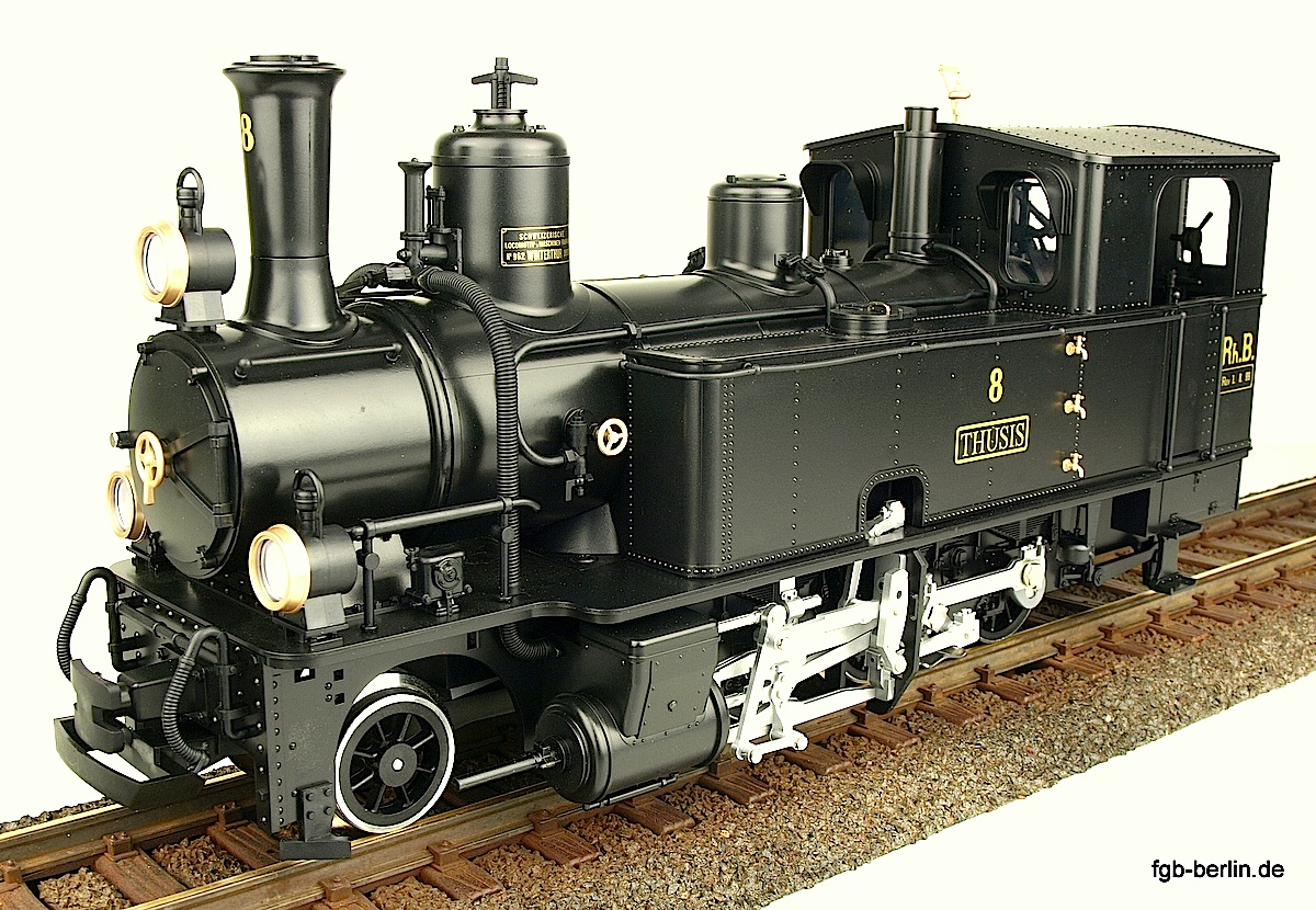 RhB Dampflokomotive (Steam locomotive) G 3/4 8 Thusis