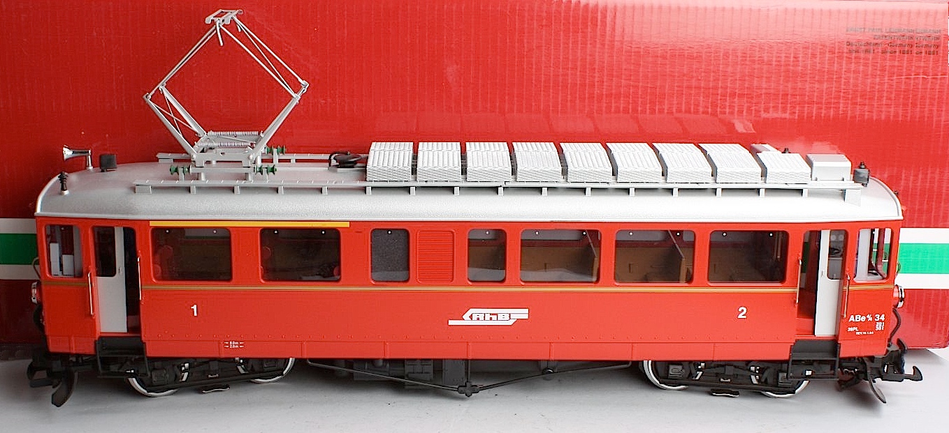 RhB Triebwagen, linke Seite (Rail car, left side) ABe 4/4 34