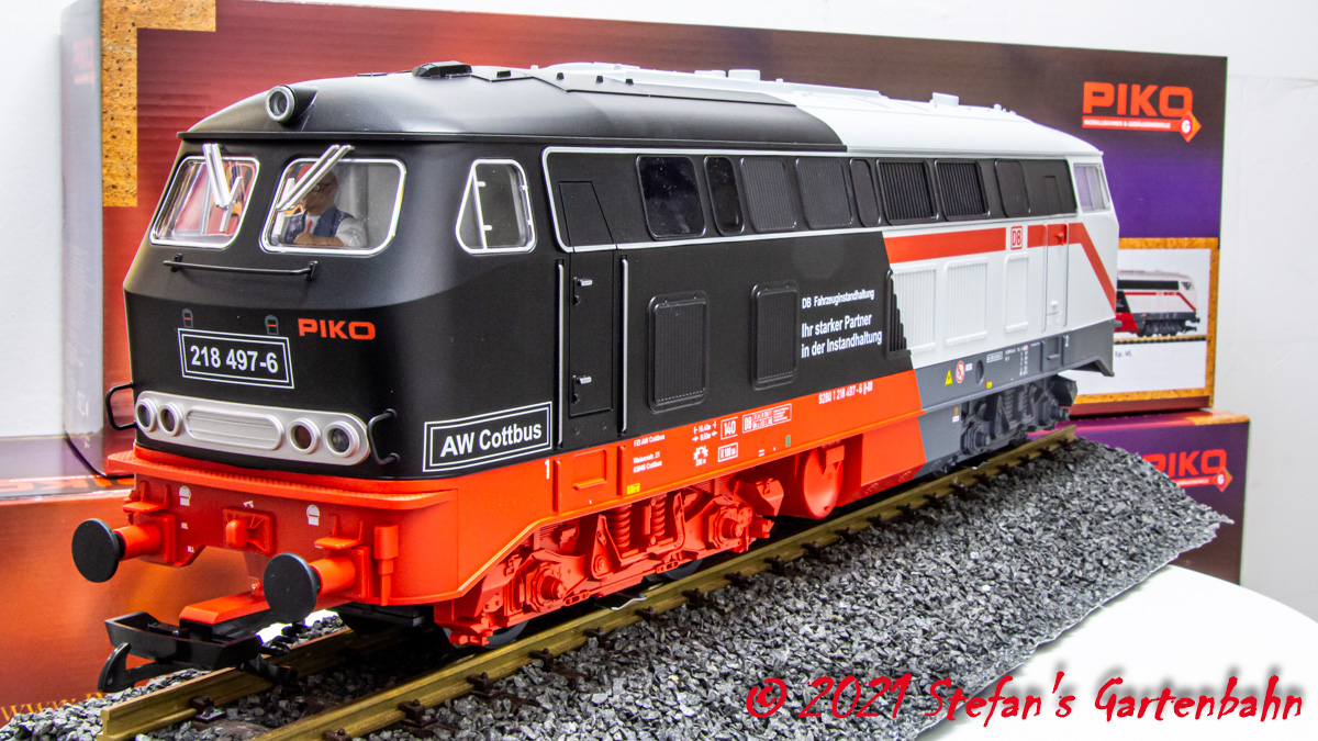 DB Diesellok (Diesel Locomotive) BR 218 497-6 - Pikoseite (Piko side)