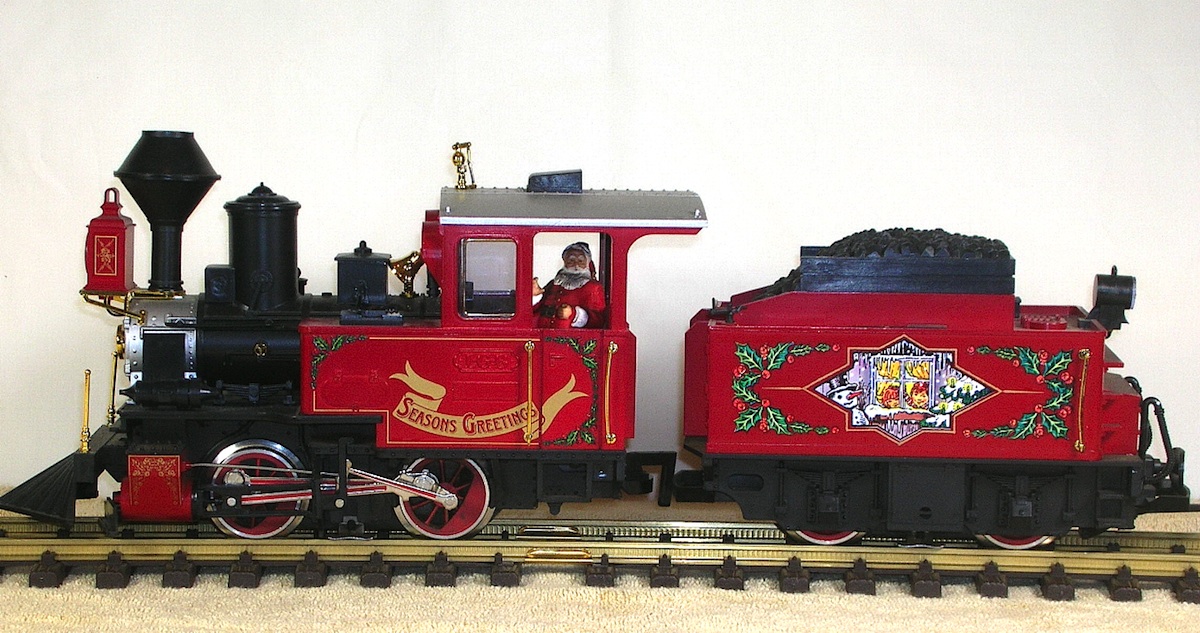 Weihnachts-Dampflok (Christmas steam locomotive)