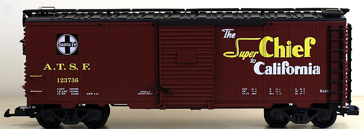 Santa Fe gedeckter Güterwagen (Box car) Super Chief 123736
