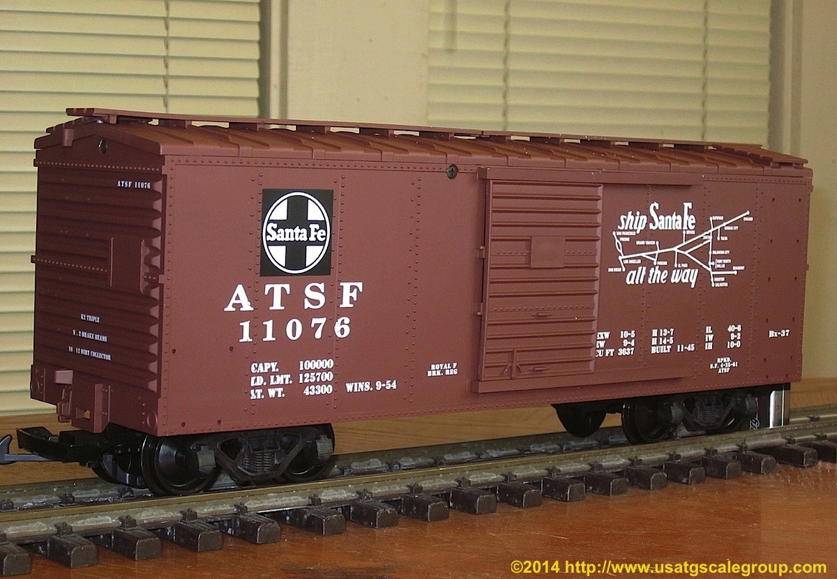 Santa Fe Güterwagen, rechte Seite (Box car, right side) 11076