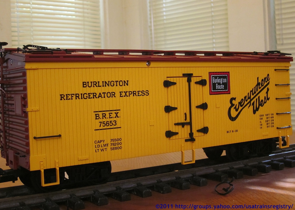 Burlington Refrigerator Express Kühlwagen (Reefer) BREX 75653