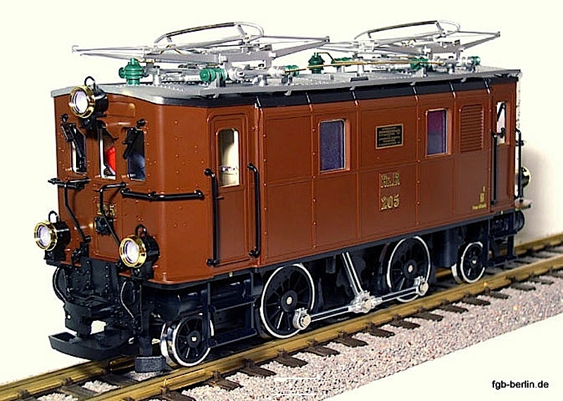 RhB Ge 2/4 E-Lok (Electric locomotive) 205 (Version 4)