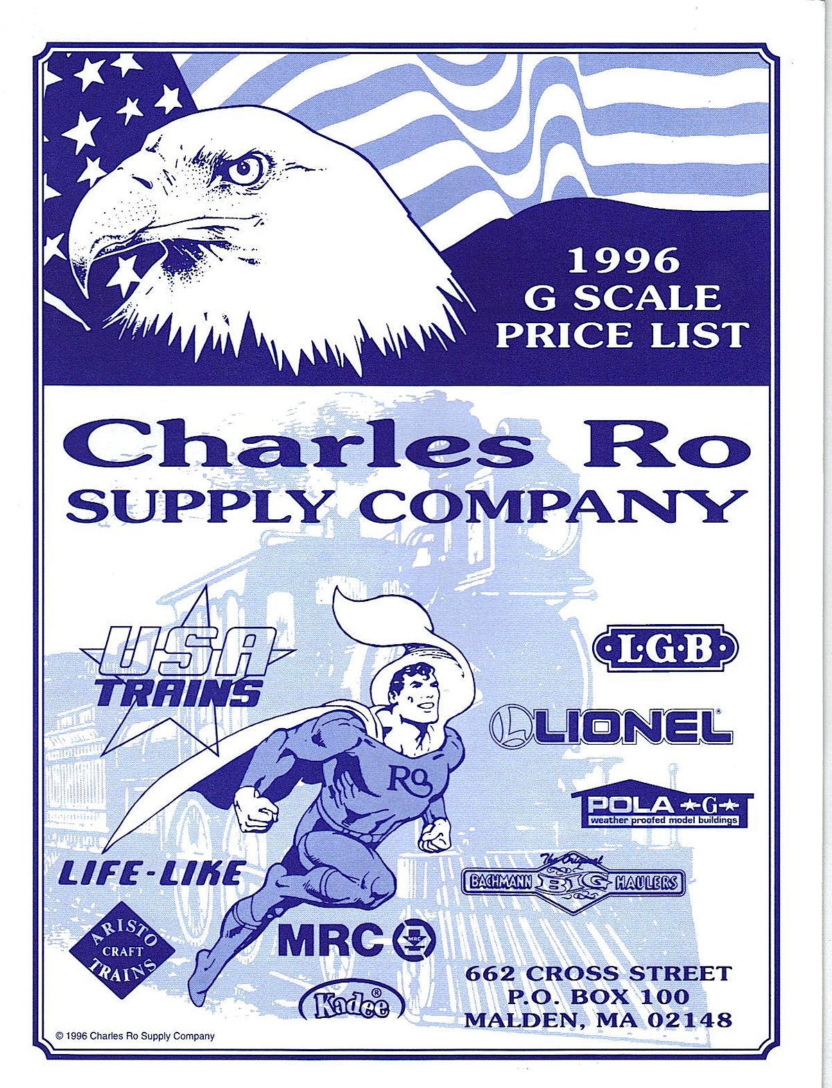 Charles Ro Preisliste 1996 (Charles Ro price list 1996)