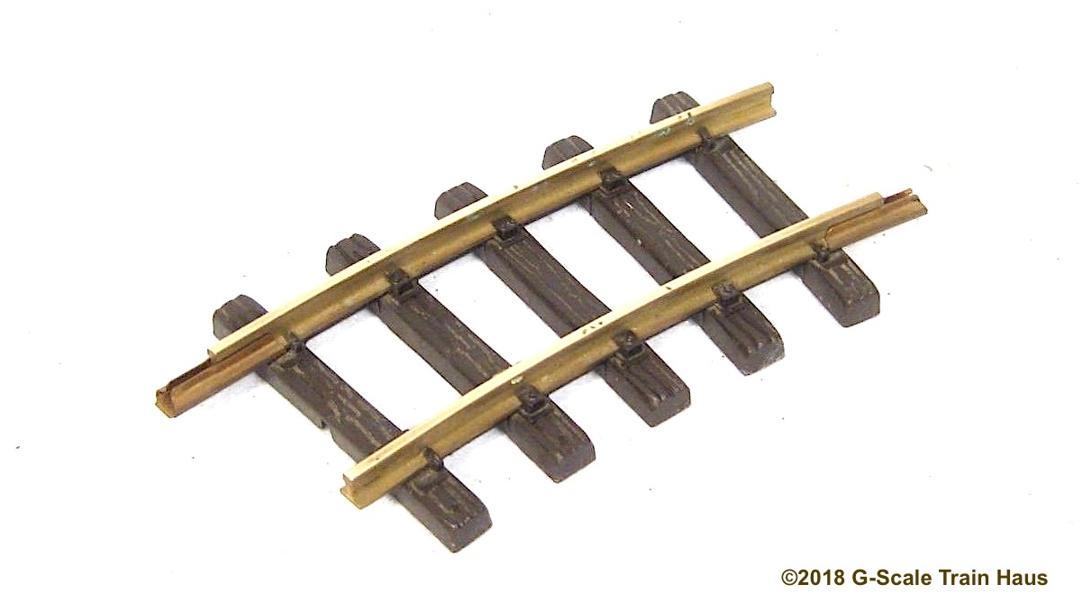LGB Messing Gleis, gebogen (Brass Track, curved) R1, 15°