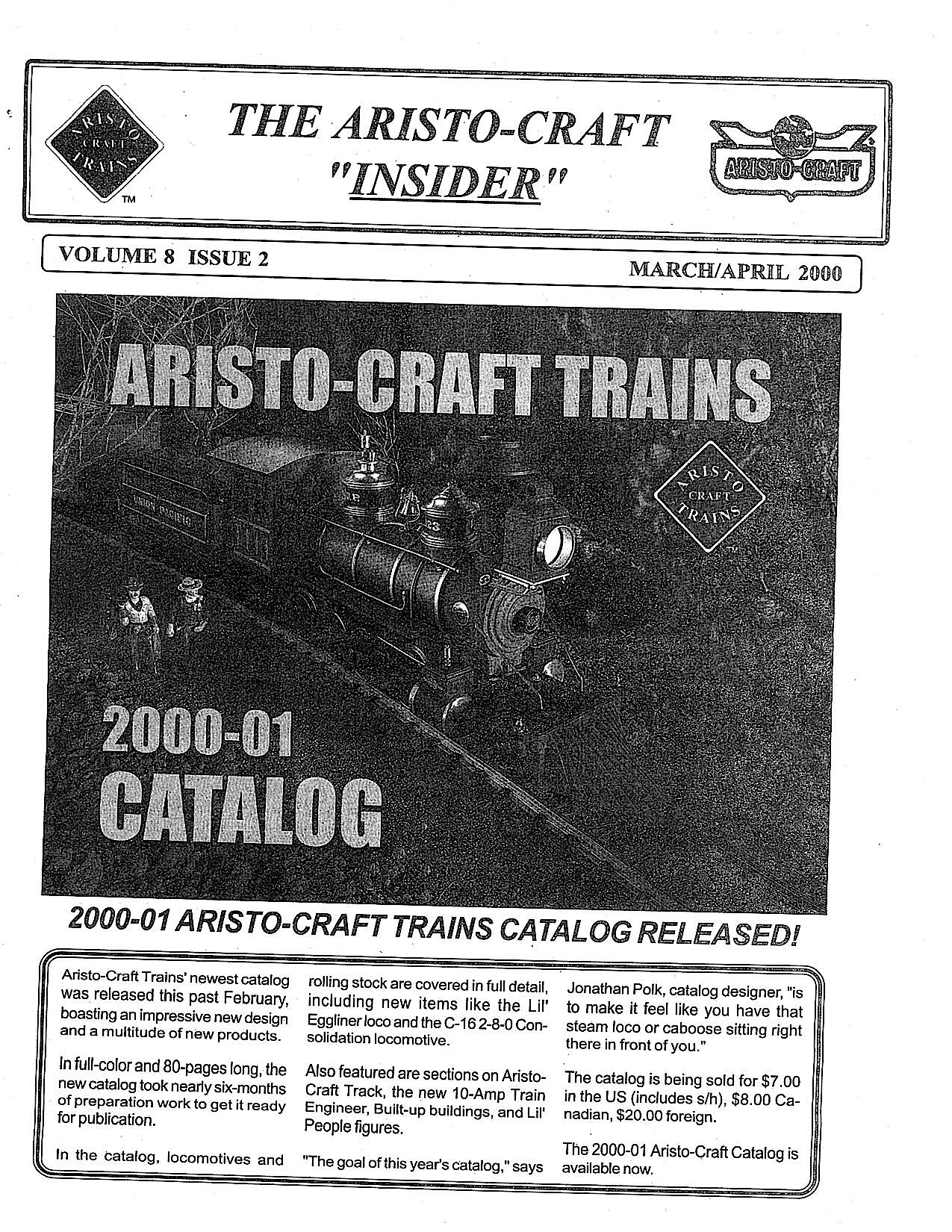 Aristocraft Insider - 2000, Iss. 2 (March/April)