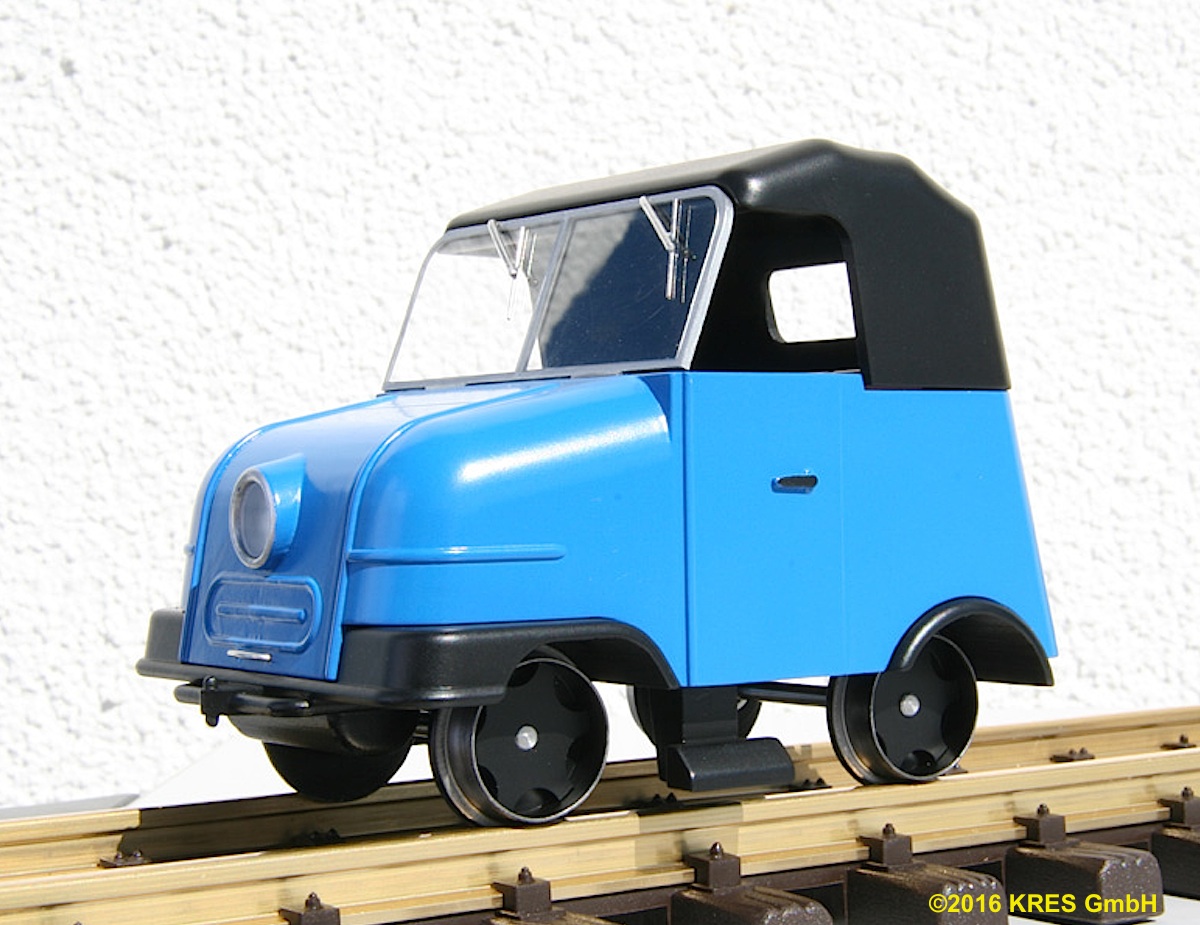 Gleiskraftrad (Rail Cycle) GKR Typ 1 "Schienentrabi" - Blau/Blue