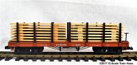 D&RGW Rungenwagen mit Holzladung (Flat car with stanchions and lumber load) Version 1