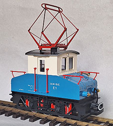 Mixnitz - St. Erhard E-Lok blau-weiß. (Electric loco, blue-white) E1 Version 4