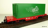 LB Cargo Flachwagen mit Container (Flat car with container load)