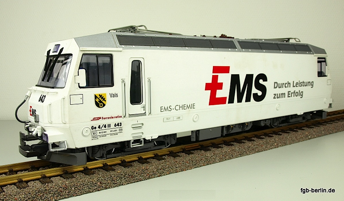 RhB Ellok (Electric locomotive) Ge 4/4 III 643 Vals