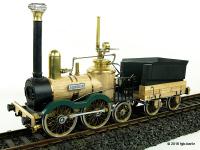 Saxonia Dampflok. linke Seite (Steam locomotive, left side) - Live-Steam